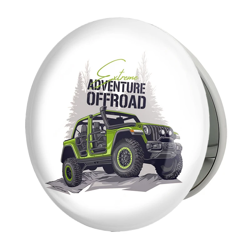 آینه جیبی خندالو طرح آفرود Off Road مدل تاشو کد 26309 