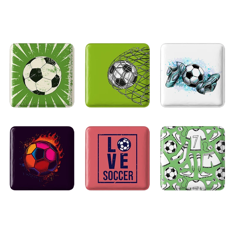 مگنت خندالو طرح فوتبال Football کد 1662A مجموعه 6 عددی
