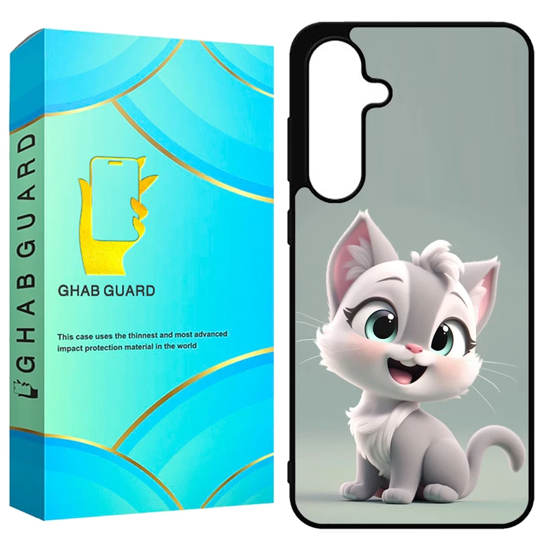 کاور قاب گارد طرح گربه مدل GS25FE مناسب برای گوشی موبایل سامسونگ Galaxy S25 FE 