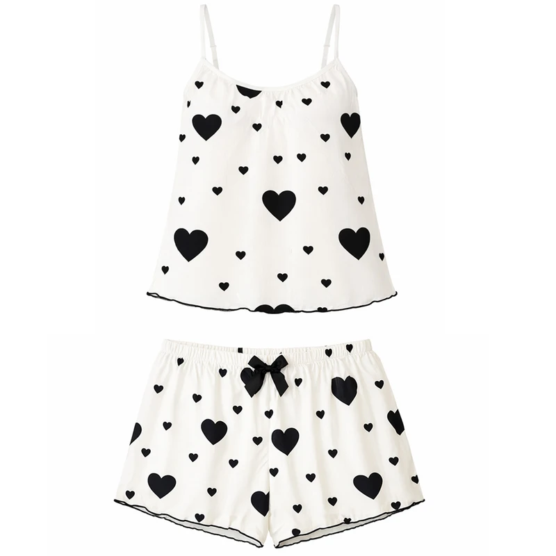 لباس خواب زنانه ماییلدا مدل قلبی کد 5623-4801