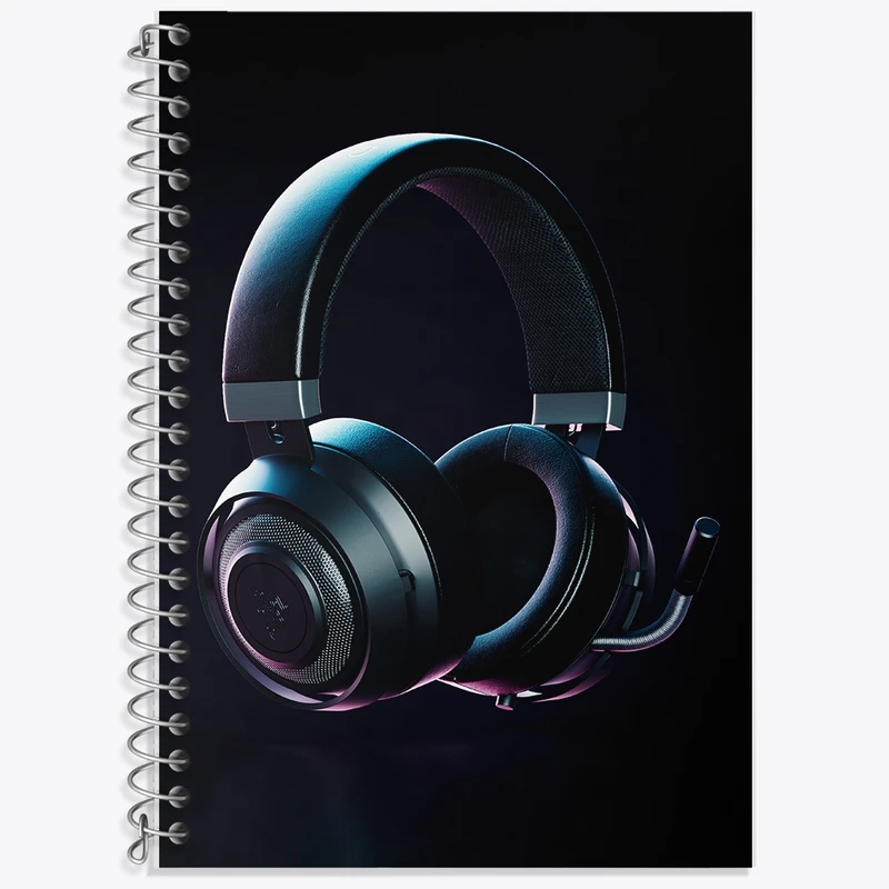 دفتر لغت 50 برگ خندالو طرح هدفون کد F1133