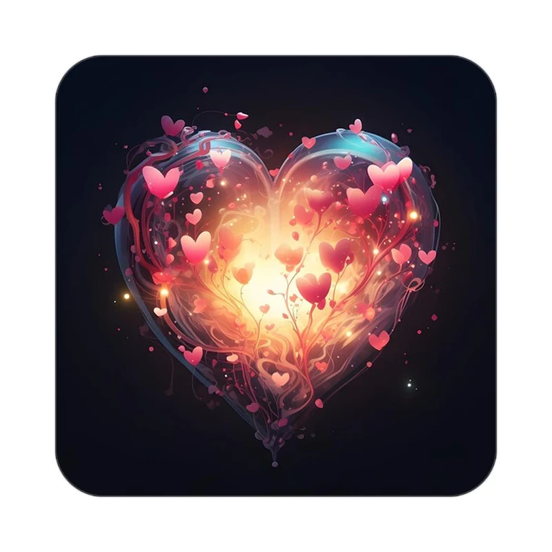 زیر لیوانی کاکتی مدل عاشقانه کد mp10990