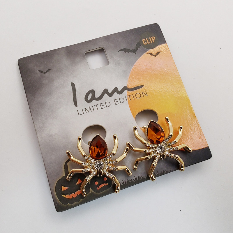 گوشواره زنانه آی ام مدل عنکبوت هالوین