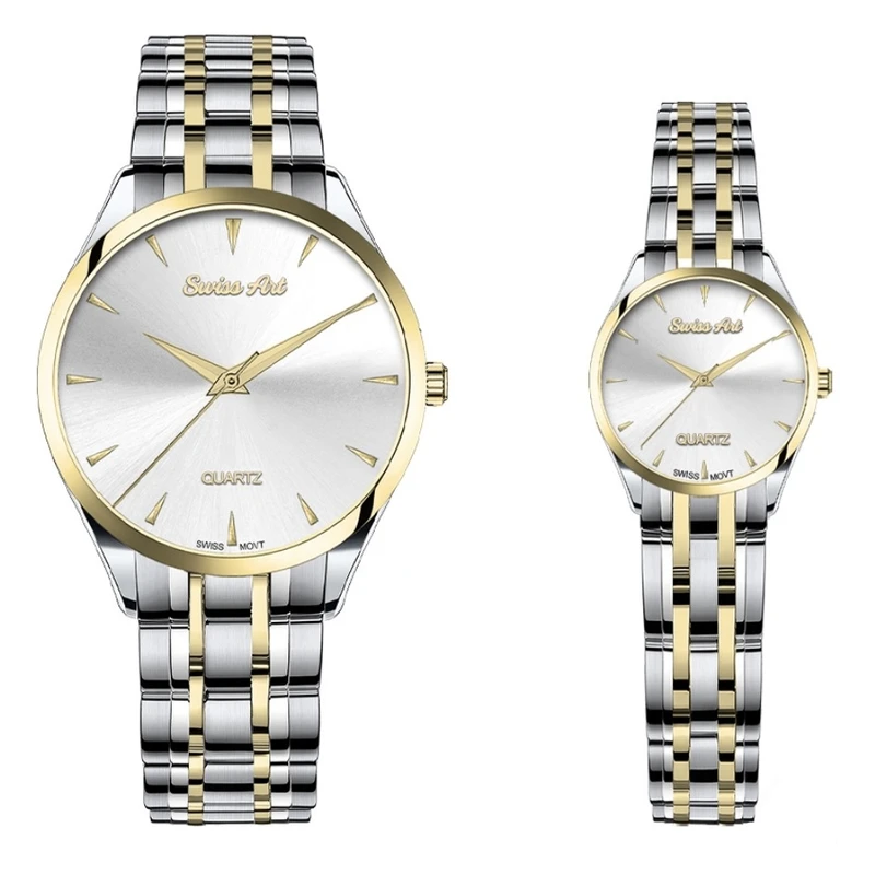 ست ساعت مچی عقربه‌ای کوارتز زنانه و مردانه سوئیس آرت مدل MR920WATCH170-171G.L
