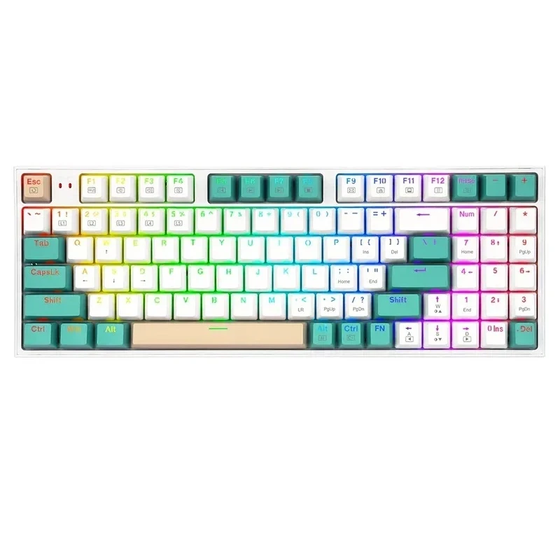 کیبورد گیمینگ ردراگون مدل K643 RGB PRO VEIGAR Brown Switch