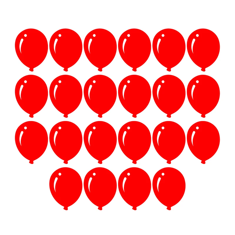 استیکر مدل بادکنک ها کد KLMX-B2 مجموعه 22 عددی