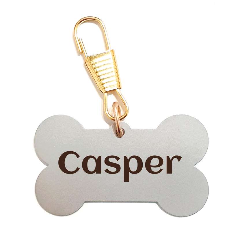 پلاک شناسایی حیوانات مدل استخوان طرح Casper