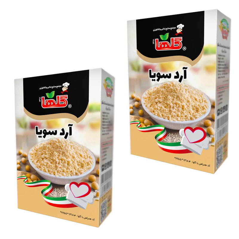 آردسویا گلها - 200 گرم بسته 2 عددی