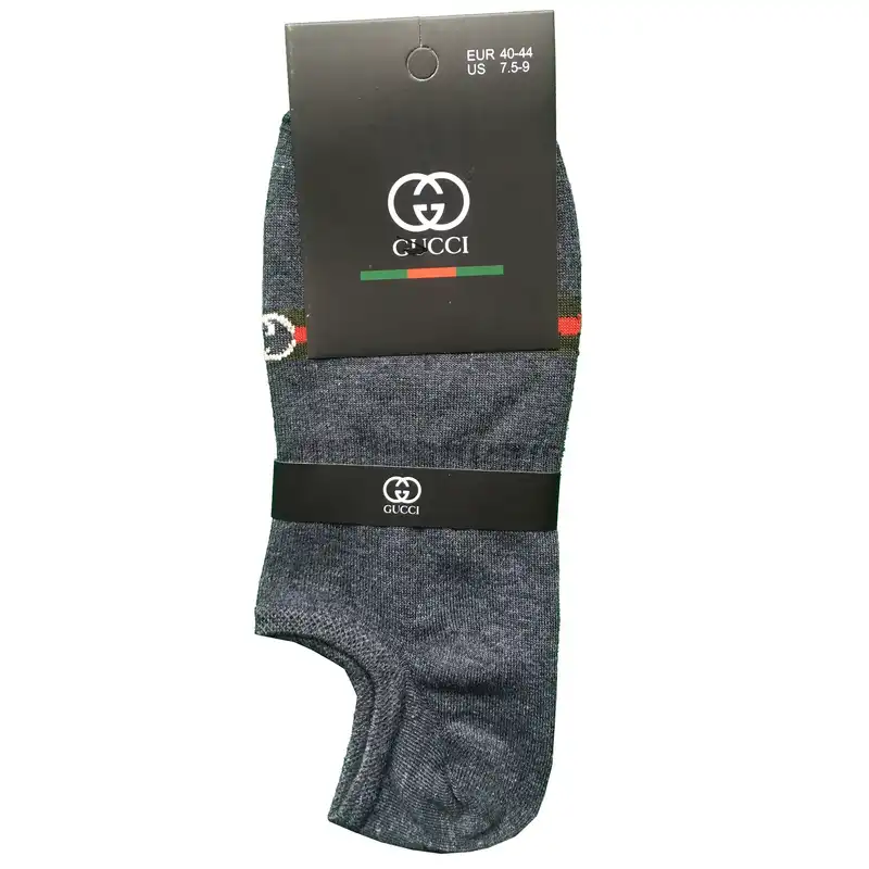 جوراب ورزشی مردانه مدل زیر قوزکی کد GU-KH543 رنگ خاکستری