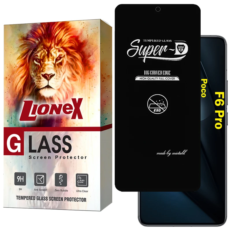 محافظ صفحه نمایش لایونکس مدل SUPERDNL مناسب برای گوشی موبایل شیائومی Poco F6 Pro