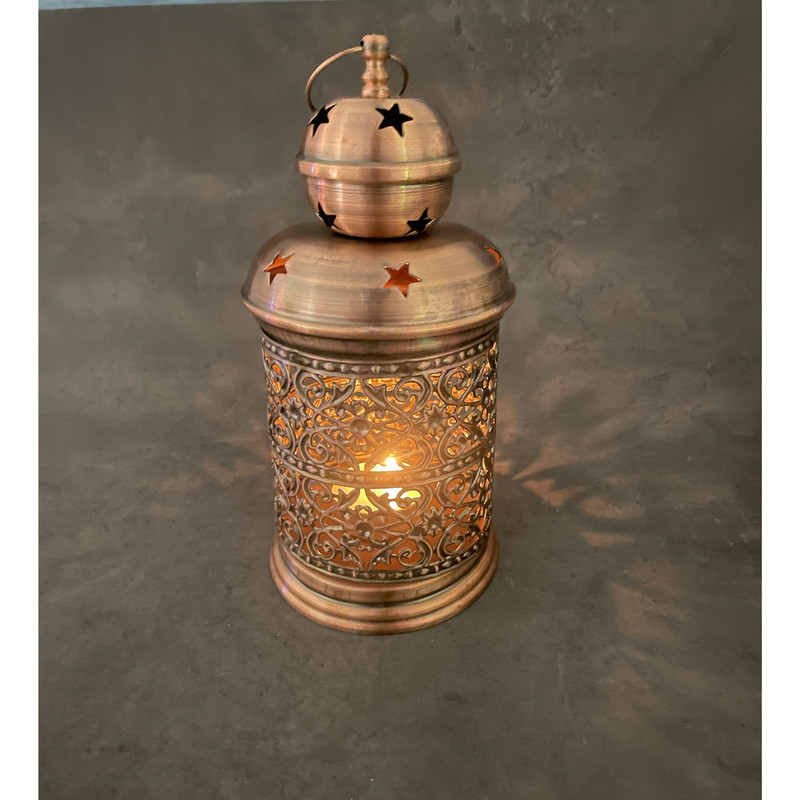 جاشمعی طرح فانوس فلزی