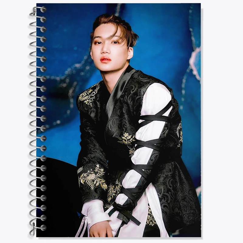 دفتر زبان 50 برگ خندالو مدل دو خط طرح کای گروه اکسو EXO کد 13398