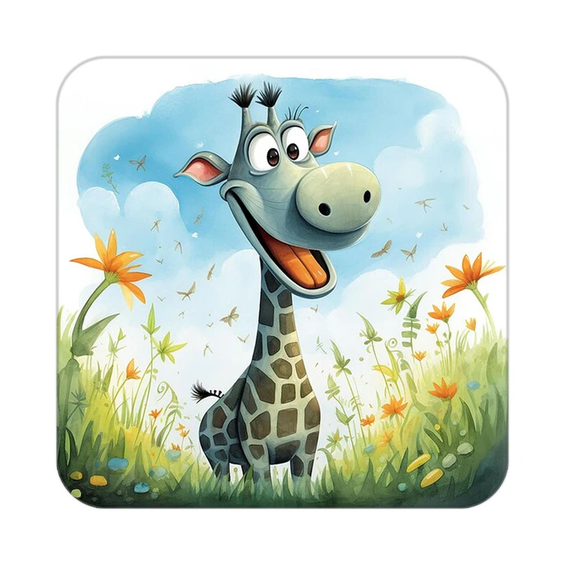 زیر لیوانی کاکتی طرح حیوانات کارتونی مدل mp27765