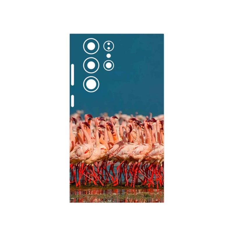 برچسب پوششی ماهوت مدل Flamingo مناسب برای گوشی موبایل سامسونگ Galaxy S23 Ultra