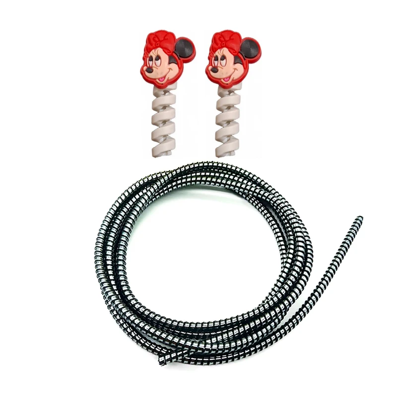 محافظ کابل شارژ و هندزفری مدل Min98 بسته سه عددی