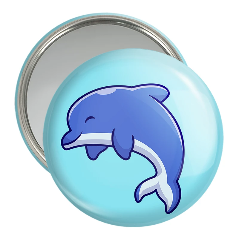 آینه جیبی خندالو مدل حیوانات بامزه دلفین کد 25413