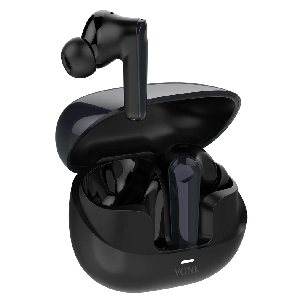 هدفون بلوتوثی وونک مدل AirPods Pro T06 با نویز کنسلینگ میکروفن (ENC)، درگاه شارژ USB Type-C، شارژ بی سیم، امکان استفاده به عنوان پاوربانک مقاومت در برابر رطوبت و عرق