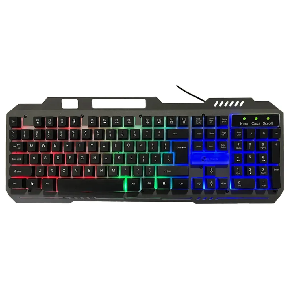کیبورد گیمینگ لایماید مدل K25، سوئیچ ممبران، Full-size، نورپردازی LED RGB