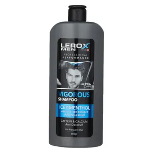 شامپو مو لروکس مدل ICEY MENTHOL حجم 550 میلی لیتر