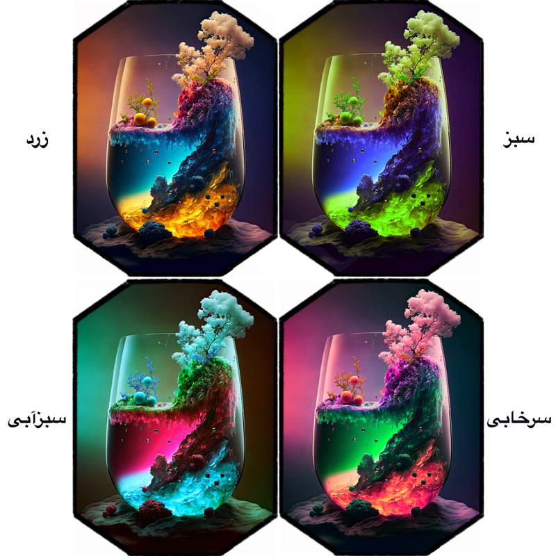 گردنبند مدل شب تاب کد BC132