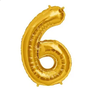 بادکنک فویلی مدل عدد 6