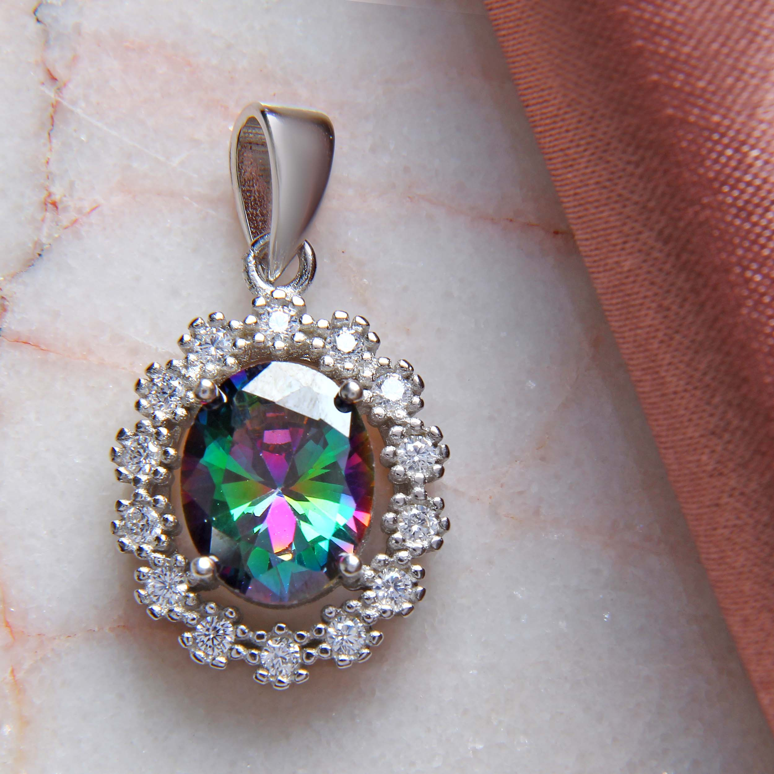 آویز گردنبند نقره زنانه بازرگانی میلادی کد PKR_161