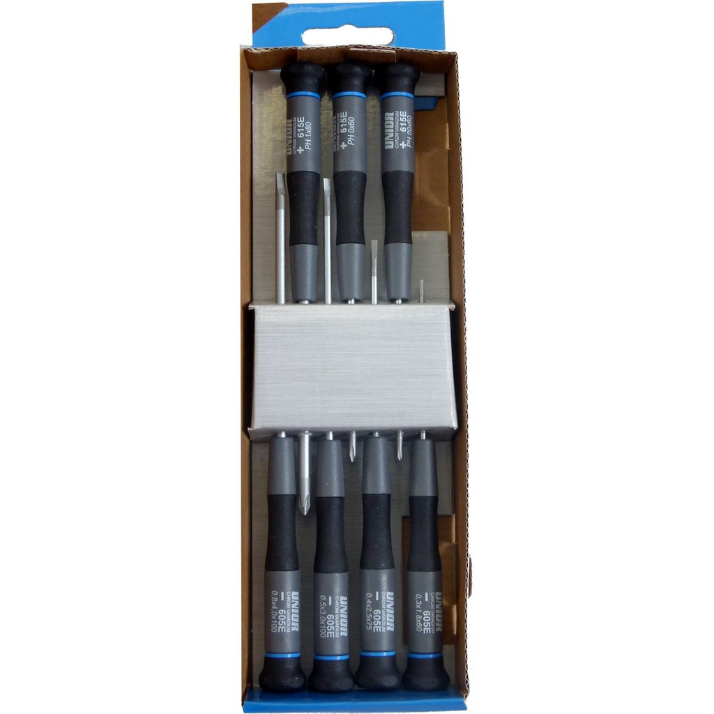 پیچ گوشتی ساعتی یونیور مدل 607CS7E بسته 7 عددی