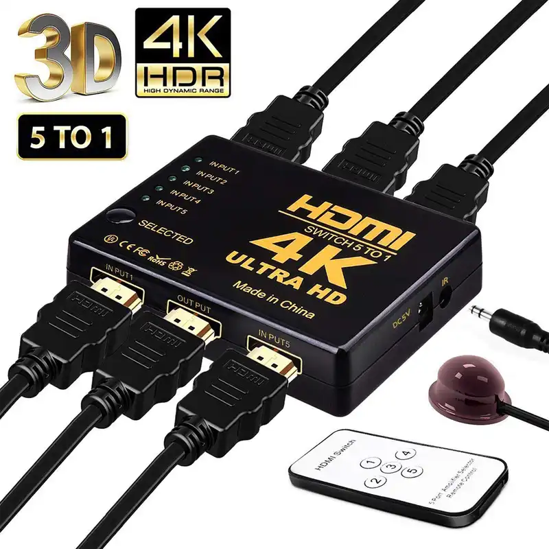 دیتا سوییچ 5 پورت HDMI شارک مدل SY-501