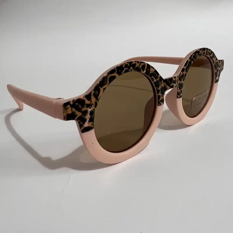 عینک آفتابی بچگانه مدل گرد پلنگی فانتزی کد P PIN