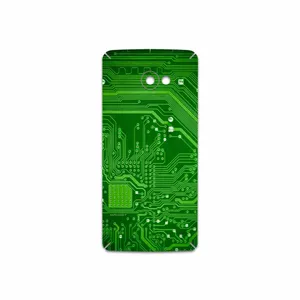 MAHOOT Green Printed Circuit Board Cover Sticker for HTC Butterfly S