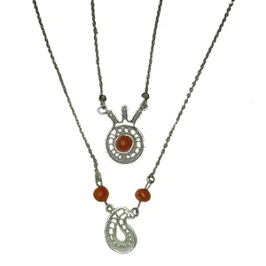 گردنبند نقره زنانه مدل KJM21