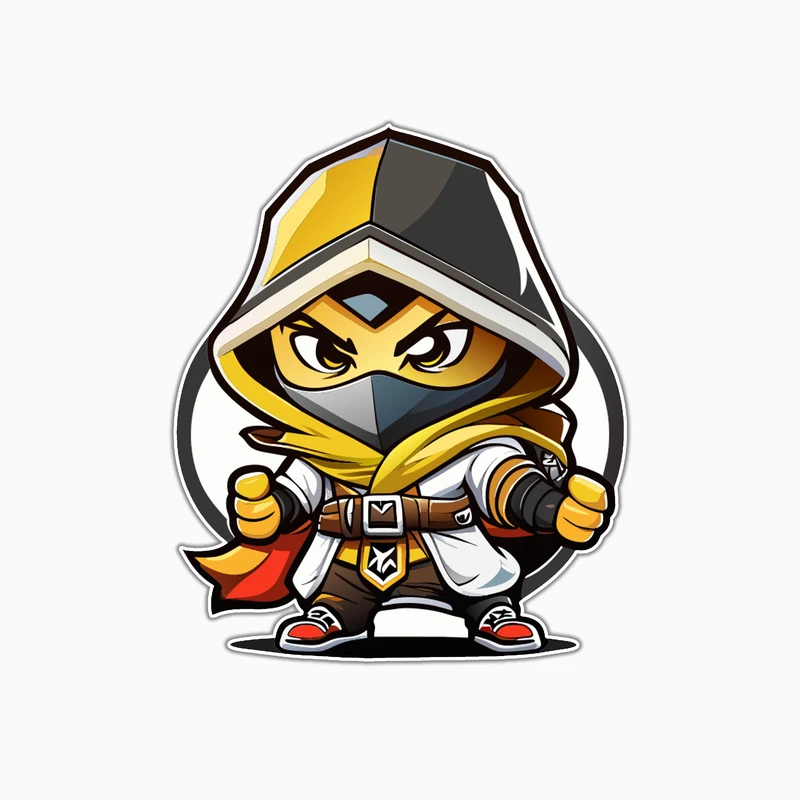 استیکر لپ تاپ و موبایل بووم طرح دزد کارتونی کد MD66