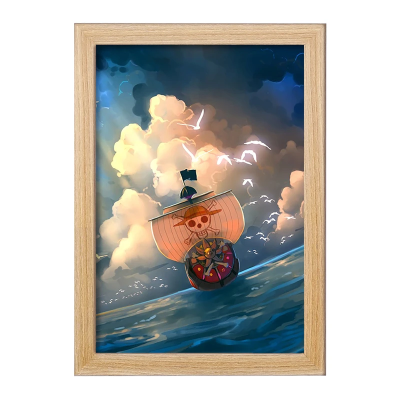 تابلو خندالو مدل کشتی مری انیمه وان پیس One Piece  کد 11414