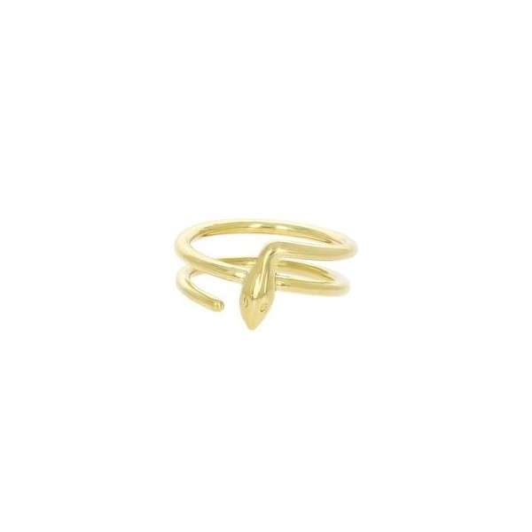  انگشتر طلا 18 عیار زنانه قیراط طرح مار کد GH5516