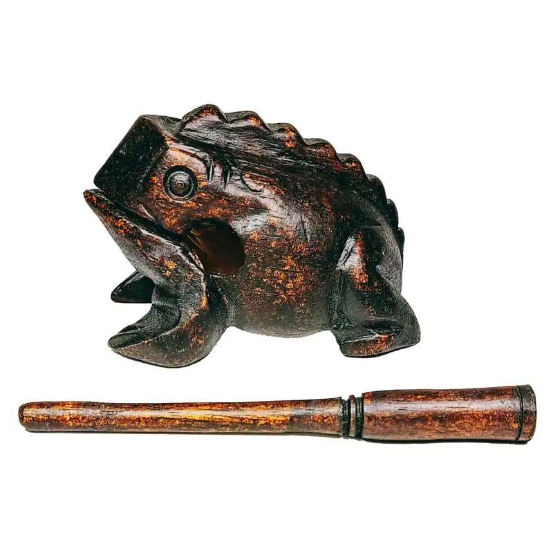 مجسمه چوبی مدل  قورباغه کد 096-4
