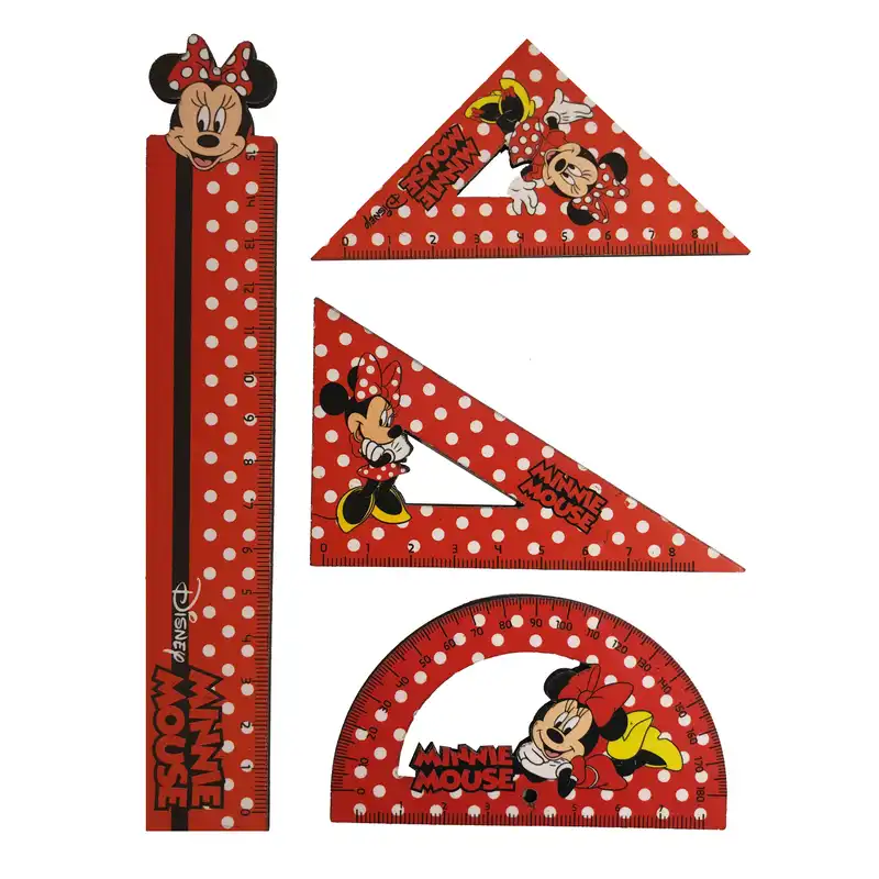 ست خط کش طرح مینی موس مجموعه 4 عددی