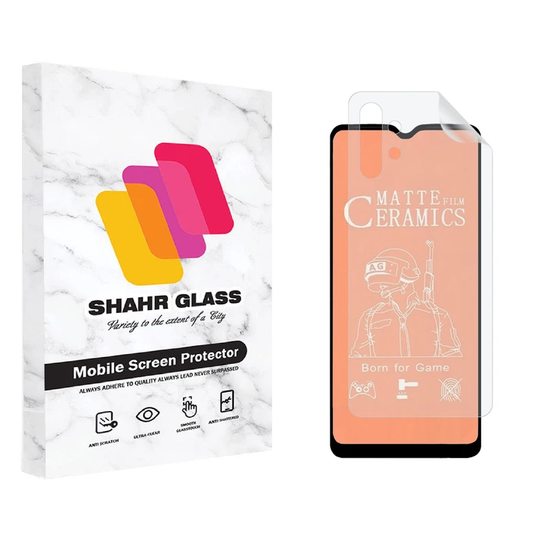 محافظ صفحه نمایش مات شهر گلس مدل 2CMN مناسب برای گوشی موبایل سامسونگ Galaxy A32 5G به همراه محافظ پشت گوشی
