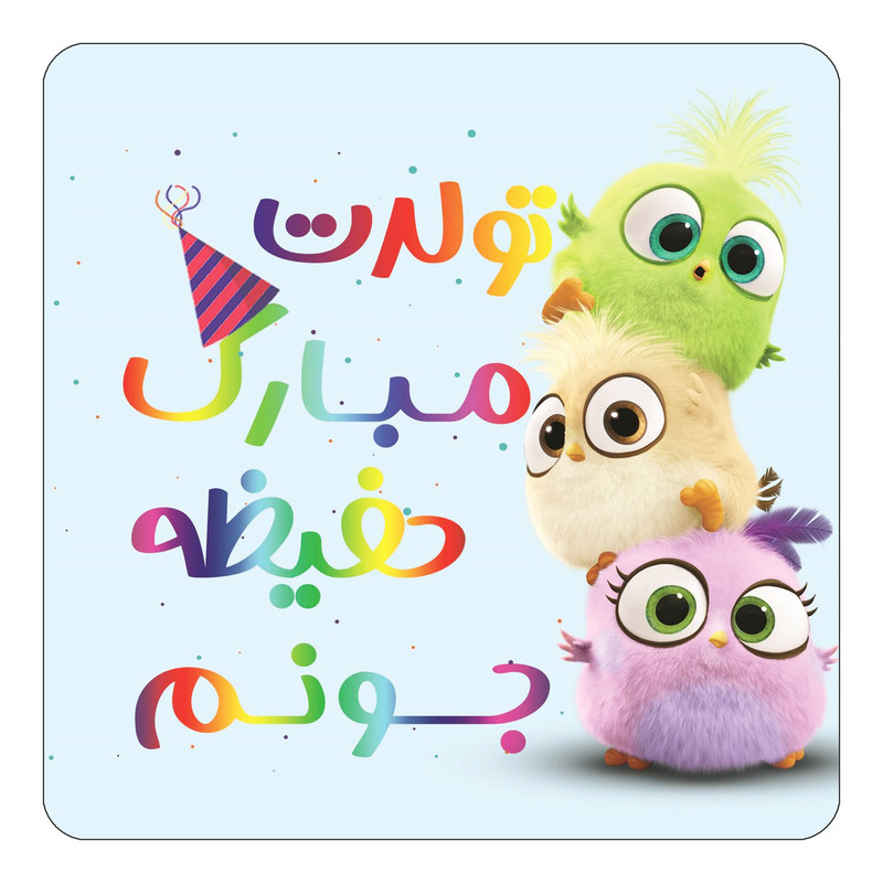 مگنت کاکتی طرح تولد حفیظه مدل پرندگان خشمگین Angry Birds کد mg57723