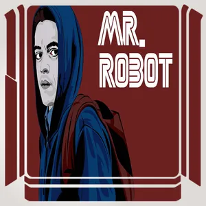 برچسب پلی استیشن ۴ مدل  mr robot    کد PSS-348  