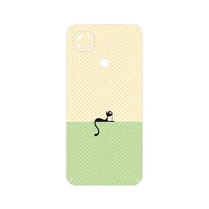 MAHOOT Minimal Internet Cat Icon Cover Sticker for Xiaomi Redmi 9C NFC