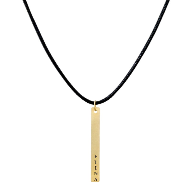 گردنبند طلا 18 عیار زنانه لیردا مدل اسم الینا  9011