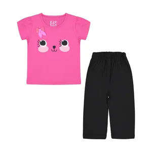 ست تی شرت و شلوار دخترانه سون پون مدل 1391766-88