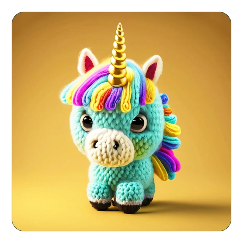 مگنت کاکتی طرح اسب تک شاخ و یونیکورن مدل mp28940