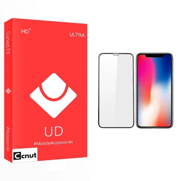 محافظ صفحه نمایش کوکونات مدل UD Glass مناسب برای گوشی موبایل اپل iPhone X/XS