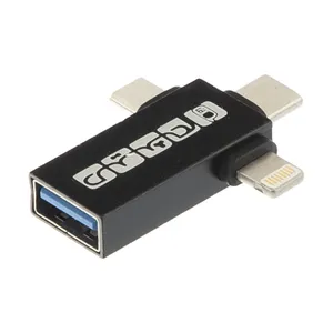 مبدل OTG لایتنینگ/USB-C/MicroUSB میثم مدل P02