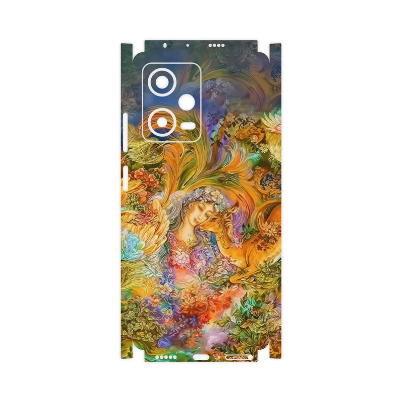 برچسب پوششی ماهوت مدل Persian miniature 3-FullSkin مناسب برای گوشی موبایل شیائومی Redmi Note 12 Pro 5G