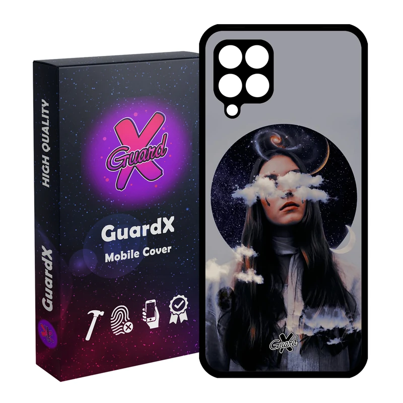 کاور گارد ایکس طرح Girl مدل Glass10011 مناسب برای گوشی موبایل سامسونگ Galaxy A12