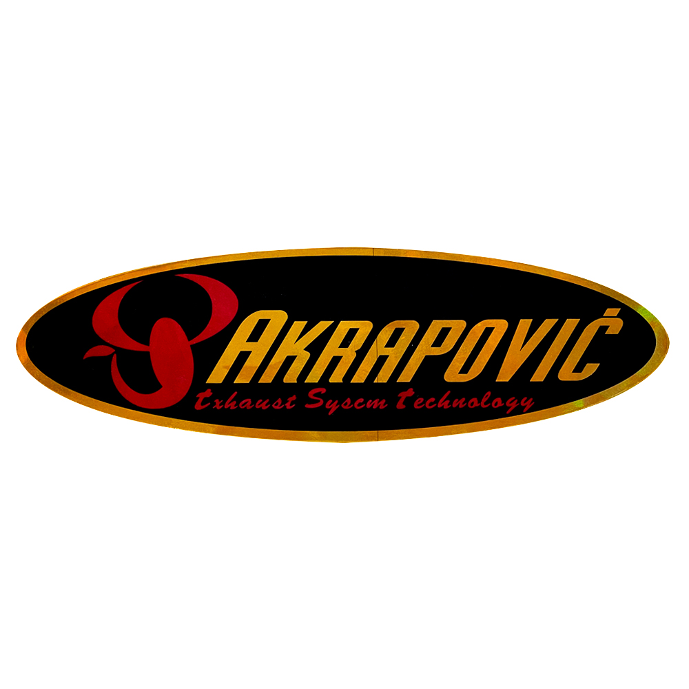 برچسب اگزوز موتورسیکلت مدل AKRAPOVIC