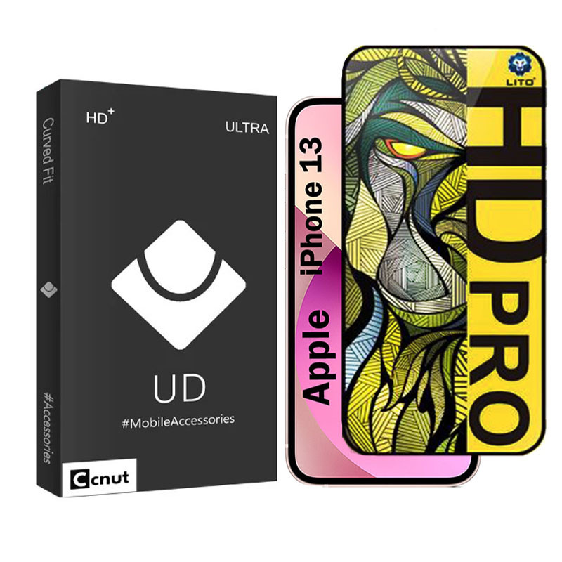 محافظ صفحه نمایش شیشه ای مات کوکونات مدل LitohM-UDB مناسب برای گوشی موبایل اپل iPhone 13