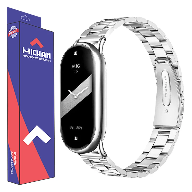 بند میچان مدل Rolexi مناسب برای مچ بند هوشمند شیائومی 8/Mi Band 9